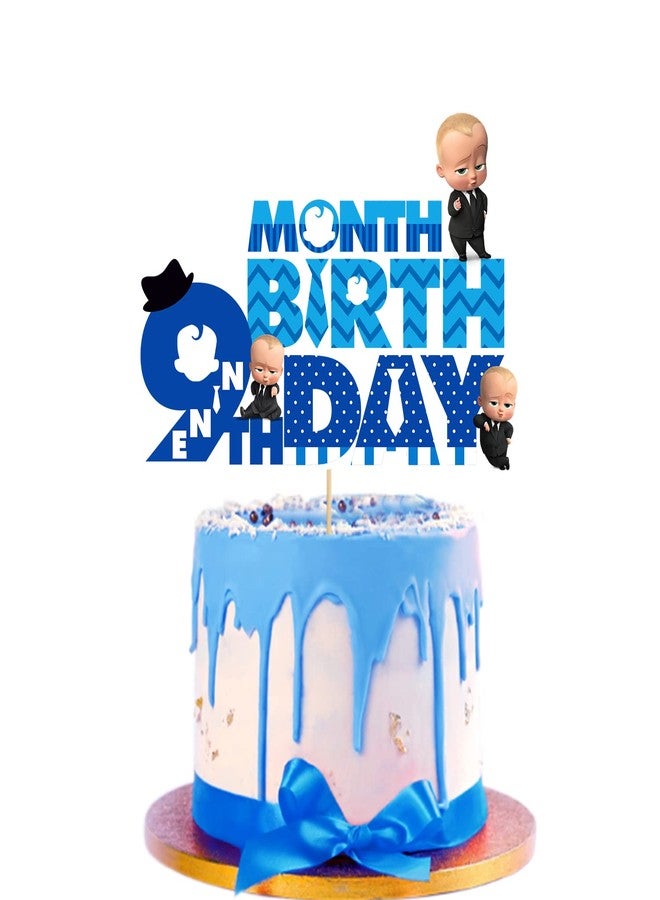 Zyozique Boss Baby Month Cake Topper (9th Month) - Image 4